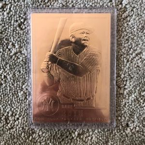 Baseball and football card